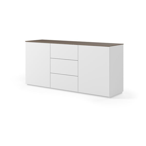 Balta kumode ar 3 atvilktnēm un 2 durvīm TemaHome Join-image-1