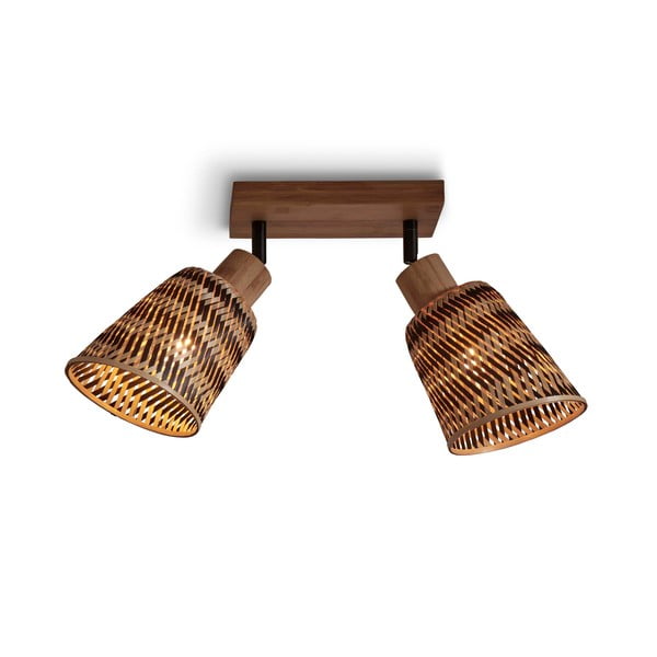 Brūna griestu lampa ar bambusa abažūru ø 15 cm Java – Good&Mojo