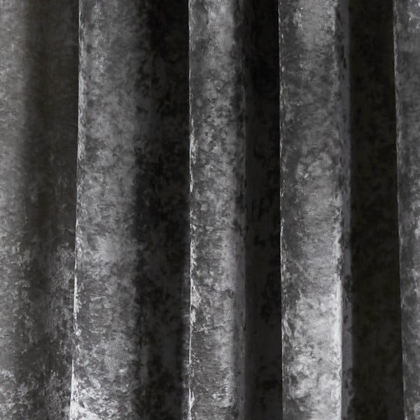 Pelēki aizkari (2 gab.) 168x183 cm Crushed Velvet – Catherine Lansfield-image-2