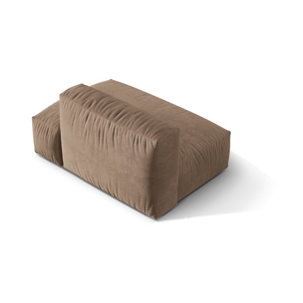 Gaiši brūna samta modulārā dīvāna daļa (ar labo stūri) Martina – Micadoni -image-2