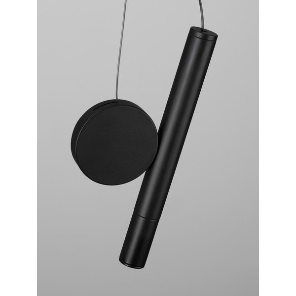 Matēti melna alumīnija LED piekaramā lampa ø 23,5 cm Vero – Nova Luce-image-4