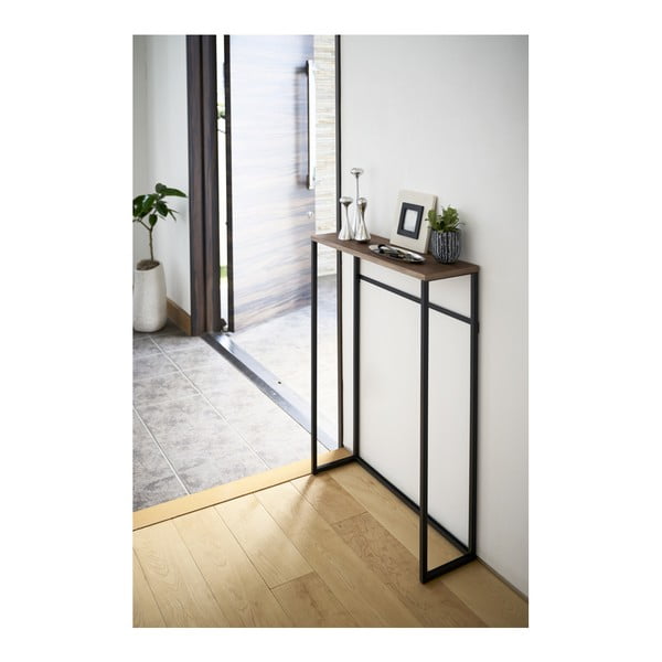 Melns konsoles galds 18.5x60 cm Tower – YAMAZAKI-image-4