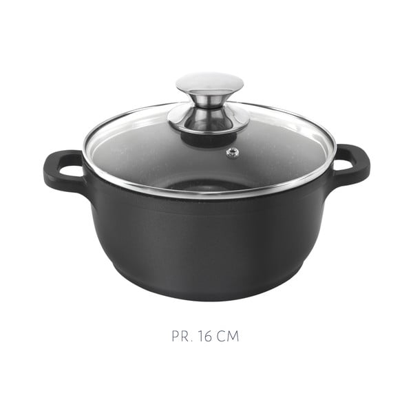 Alumīnija trauku komplekts ar 3 vākiem un pannu (5 gab.) Orion Grande-image-3