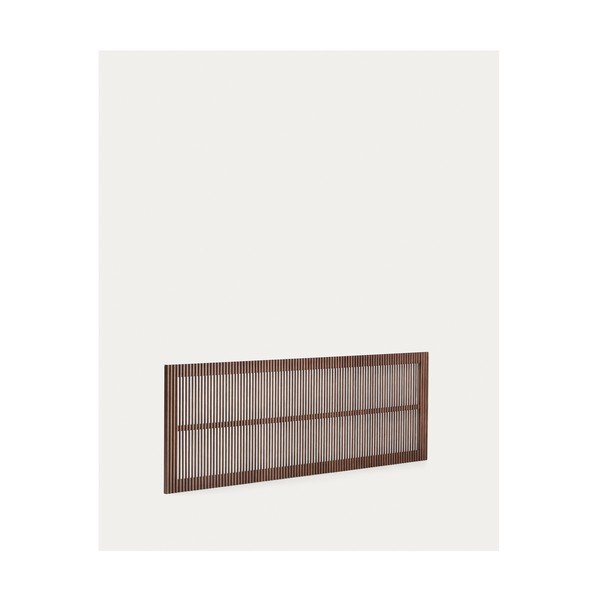 Tumša dabīga toņa oša masīvkoka gultas galvgalis 195x70 cm Beyla – Kave Home-image-3