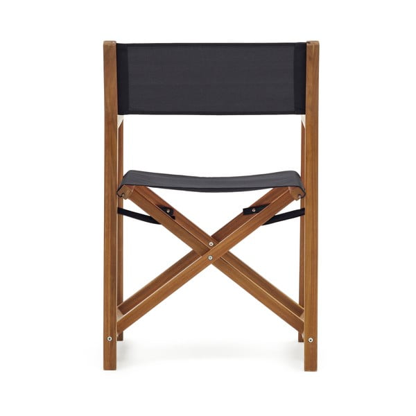 Melns/koka dārza krēsls Thianna – Kave Home-image-4