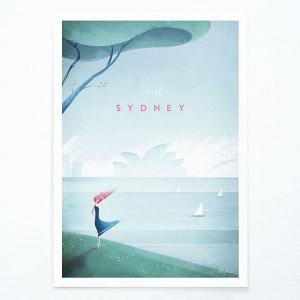 Plakāts Travelposter Sydney, 30 x 40 cm
