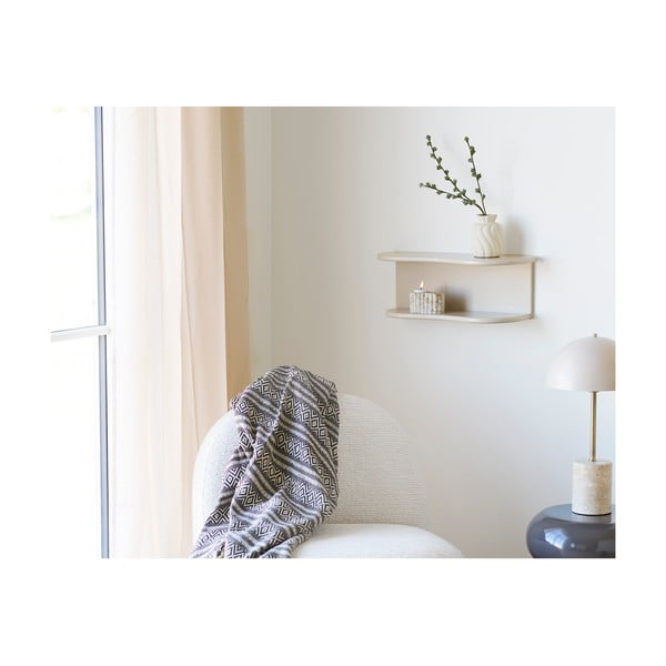 Brūns pleds no pārstrādātas kokvilnas 130x180 cm Adana – House Nordic-image-2