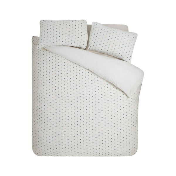 Krēmkrāsas vienguļamā mikroplīša gultas veļa 135x200 cm Cosy Spot – Catherine Lansfield