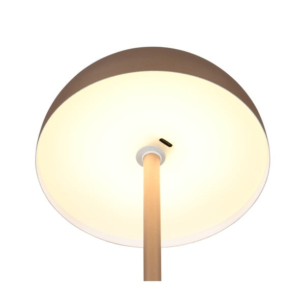 Bronzas krāsas LED galda lampa ar metāla abažūru (augstums 21 cm) Munoz – Trio-image-4