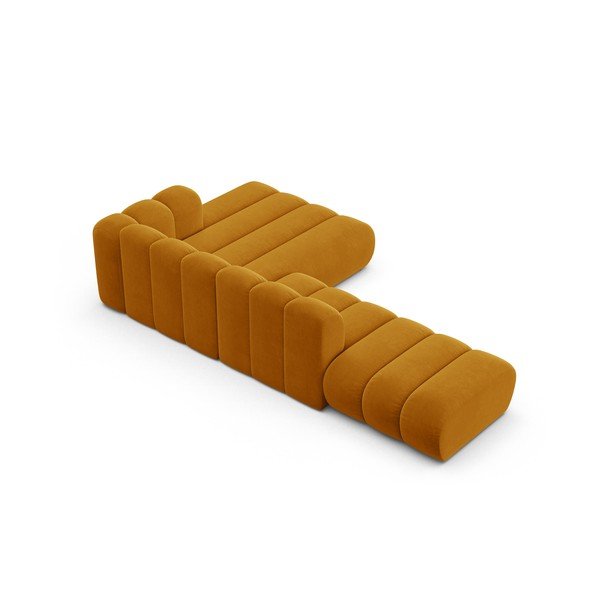 Dzeltens stūra dīvāns (ar labo stūri) Lupine – Micadoni Home-image-3