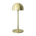 Misiņa krāsas LED galda lampa ar tālvadību un metāla abažūru (augstums 30 cm) Tim – Sirius