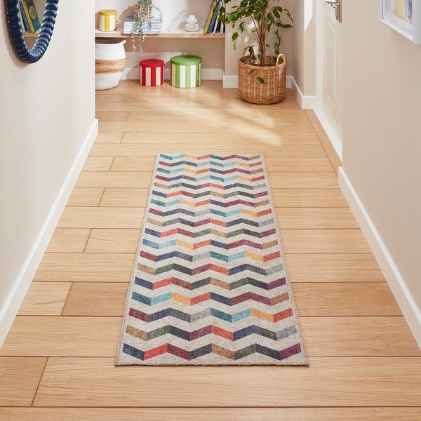 Mazgājams celiņa paklājs 76x230 cm Coral Multi – Think Rugs-image-1