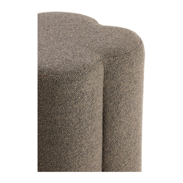 Brūns pufs no buklē auduma Nalani – Light & Living-image-4