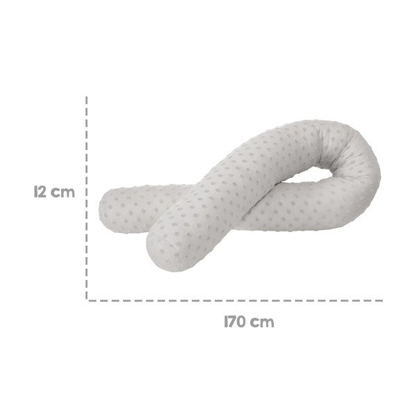 Gaiši pelēks zīdīšanas spilvens Lil Planet – Roba-image-4