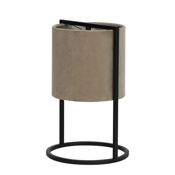 Melna/bēša galda lampa (augstums 35 cm) Santos – Light & Living-image-2