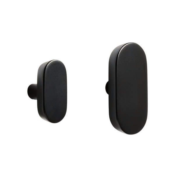 Melni dižskābarža masīvkoka sienas āķi (2 gab.) Arely – Kave Home