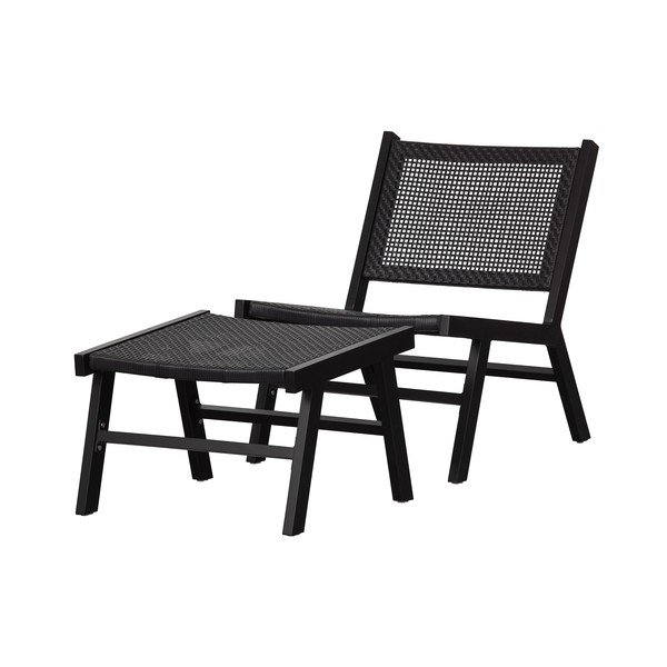 Melns kāju soliņš dārza krēslam WOOOD Puk-image-3