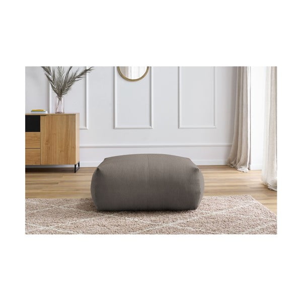 Pelēks/brūns velveta kāju soliņš Voltaire – Bobochic Paris-image-4