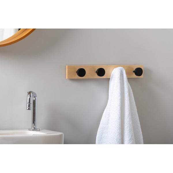 Melns priedes masīvkoka sienas pakaramais  Knobs – PT LIVING-image-1