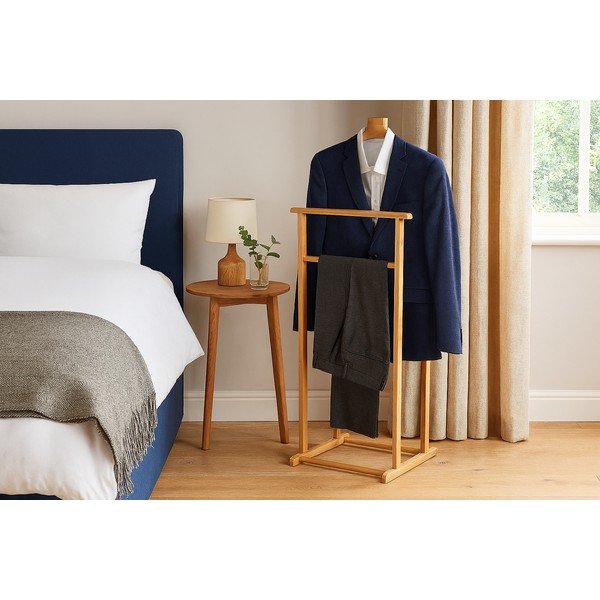 Dabīga toņa bambusa uzvalku pakaramais Aimo – Bonami Essentials-image-1