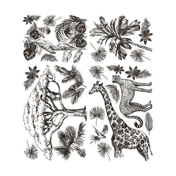 Dekoratīvās sienas uzlīmes Ambiance Savanna-image-4