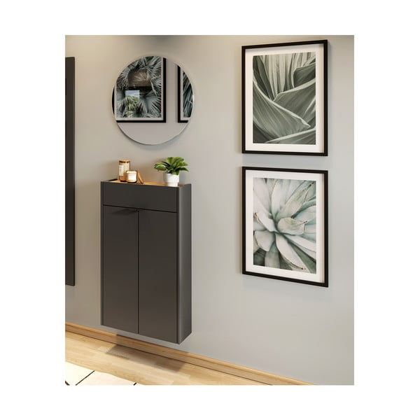 Antracīta pelēka/dabīga toņa priekšnama iekārta Ameca – Germania-image-2