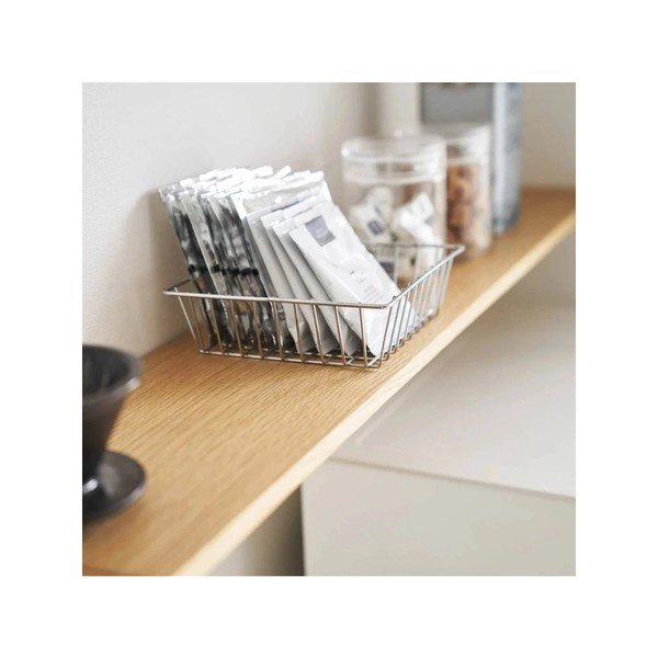 Balts/dabīga toņa koka papildu virtuves plaukts 28,5x8,5 cm Tower – YAMAZAKI-image-2