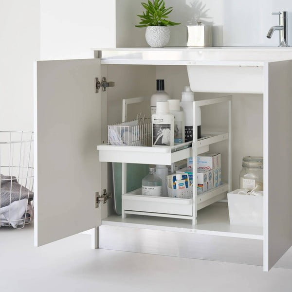 Balts metāla papildu virtuves plaukts 30x42 cm Tower – YAMAZAKI-image-2