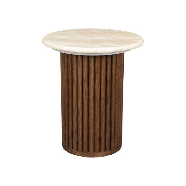 Apaļš sānu galdiņš ar akmens galda virsmu ø 35 cm Arda – Dutchbone