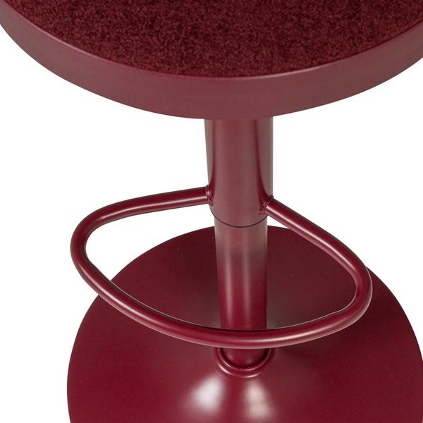 Bordo polsterēta bāra taburete ar regulējamu augstumu Mevo – WOOOD-image-4