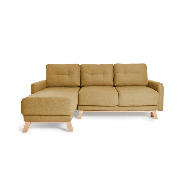 Dzeltens izlaižamais stūra dīvāns Bonami Selection Pop