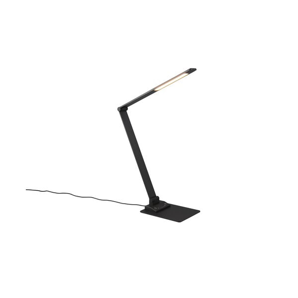 Melna LED galda lampa ar regulējamu spilgtumu (augstums 72 cm) Travis – Trio