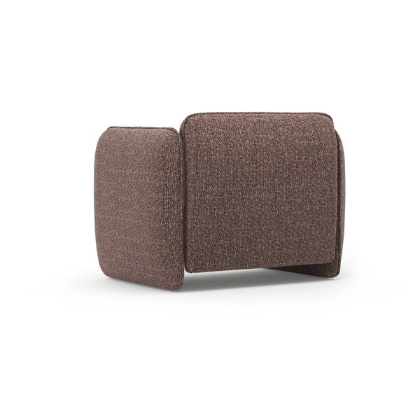 Brūns atpūtas krēsls no šenila auduma Georgia – Micadoni -image-3