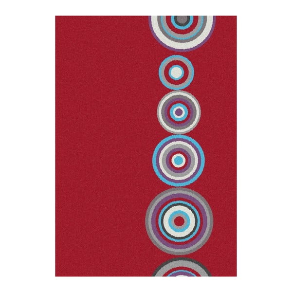 Sarkanais paklājs Universal Boras Circles, 57 x 110 cm