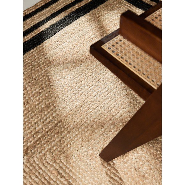 Melns/dabīga toņa divpusējs/ar rokām darināts džutas paklājs 120x170 cm Jutta – Hanse Home-image-2