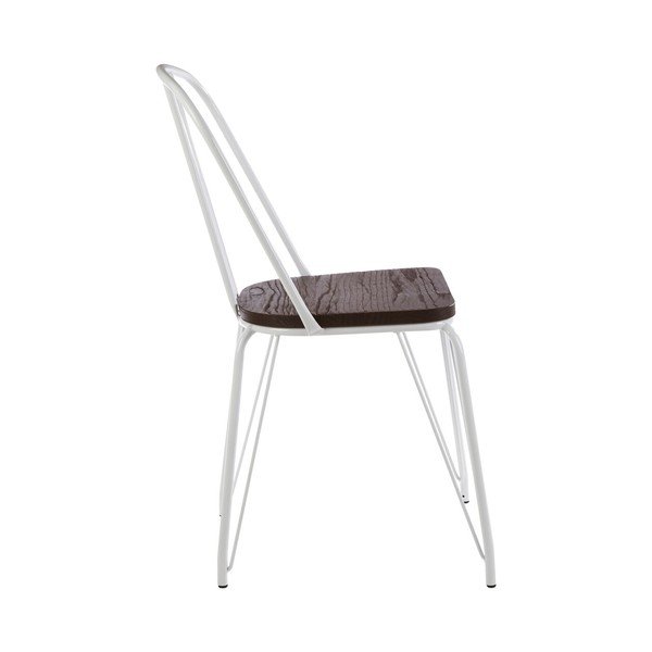 Balts/dabīga toņa gobas masīvkoka pusdienu krēsls District – Premier Housewares-image-4
