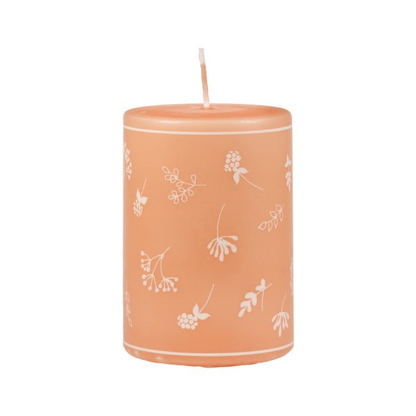 Oranža svece Unipar Fleur, degšanas laiks 48 stundas