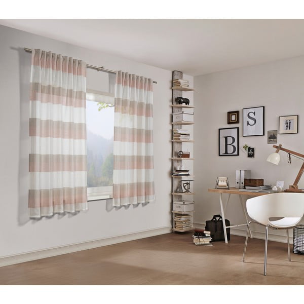 Rozā aizkars 175x140 cm Etamine – Gardinia-image-2