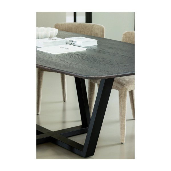 Ēdamgalds ar ozola masīvkoka galda virsmu 100x220 cm Tablo – WOOOD-image-2