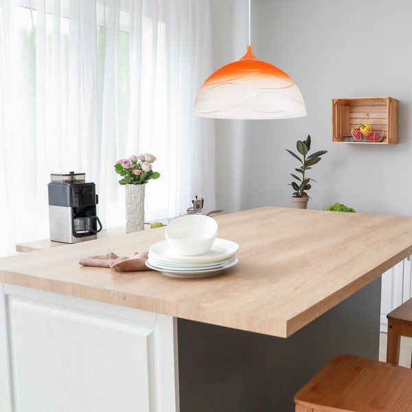 Oranža piekaramā lampa ø 30 cm Sfera – LAMKUR-image-3