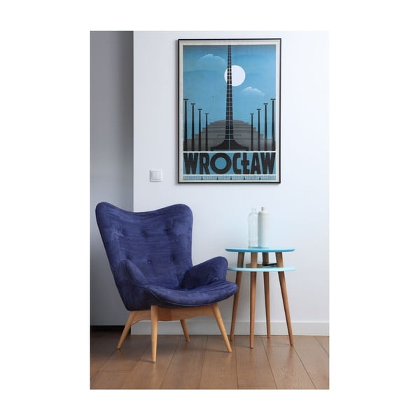 Gaiši pelēks sānu galdiņš Ragaba UFO, Ø 45 cm-image-3