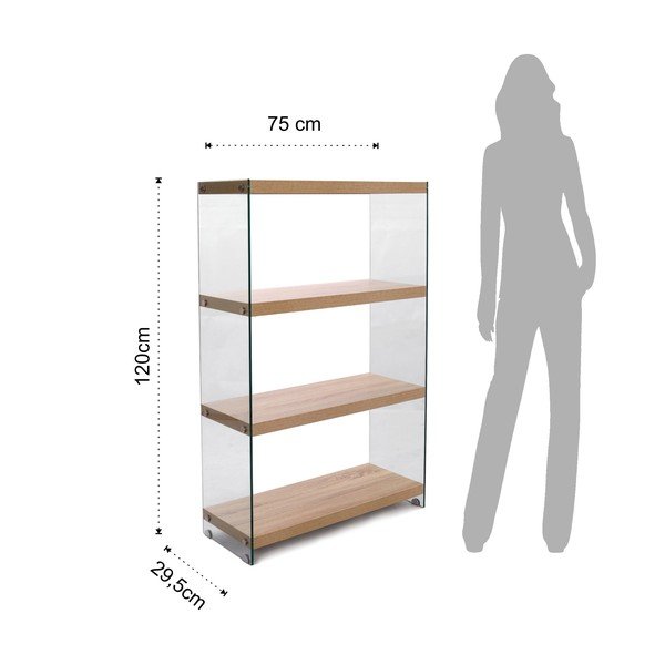 Grāmatplaukts Tomasucci Nancy, augstums 120 cm-image-2