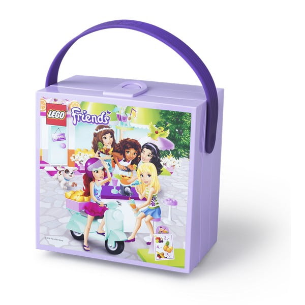 Violeta uzglabāšanas kaste ar LEGO® Friends rokturi