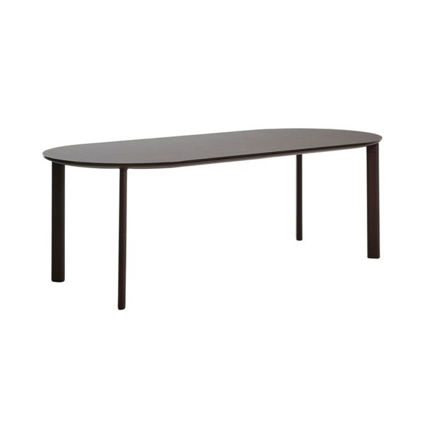 Dārza ēdamgalds ar stikla galda virsmu 100x230 cm Erice – Kave Home