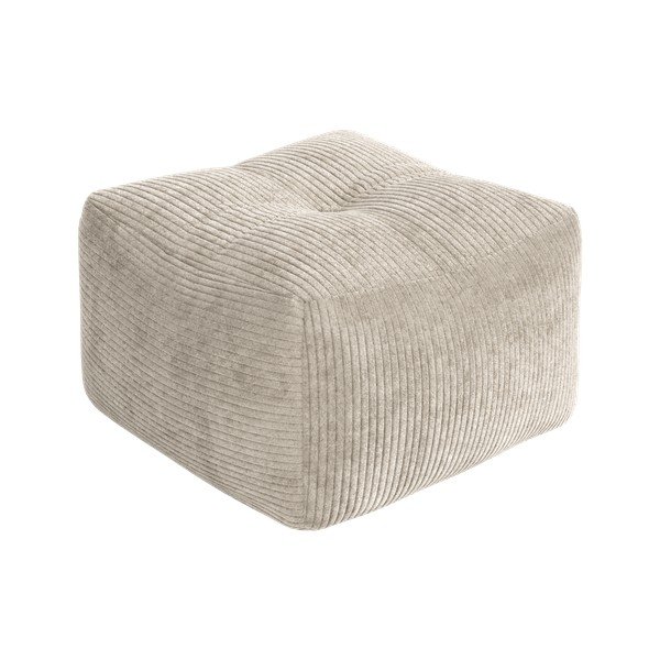 Bēšs/krēmkrāsas velveta pufs Buddy – Karup