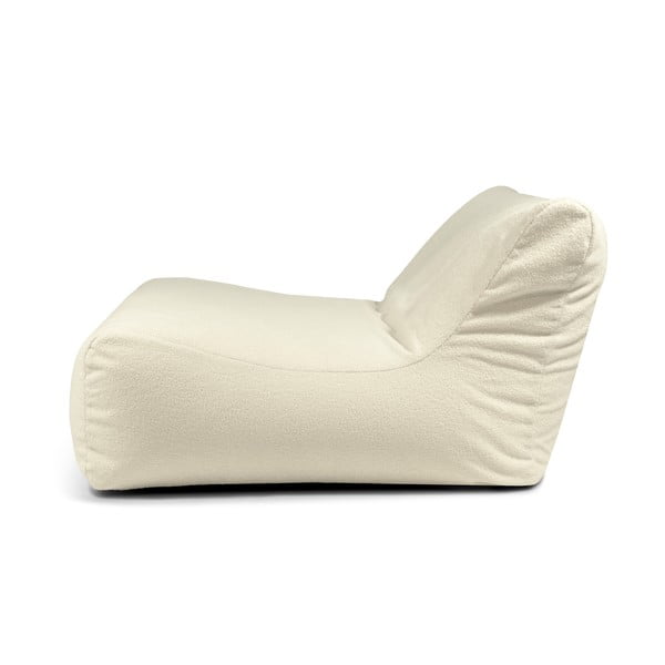 Krēmkrāsas sēžammaiss no buklē auduma Sofa Lounge – SLOWDOWN-image-3