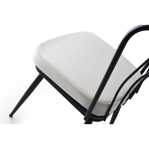 Balti/melni metāla pusdienu krēsli (2 gab.) Yildiz – Kalune Design-image-4