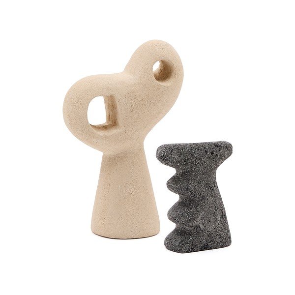 Akmens statuetes (2 gab.) (augstums 23 cm) Arif – Kave Home