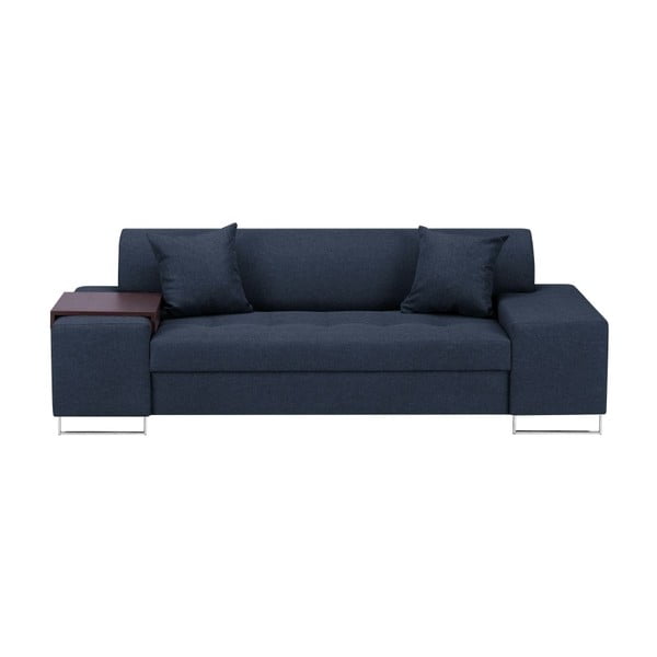 Zils dīvāns ar sudraba kājām Cosmopolitan Design Orlando, 220 cm