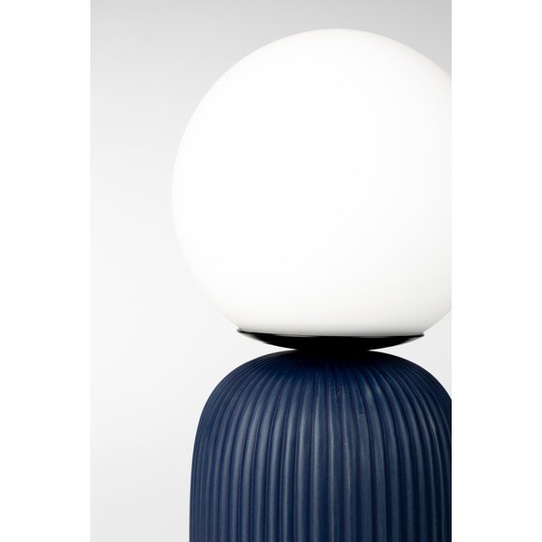 Zila keramikas galda lampa ar stikla abažūru (augstums 38 cm) Dash – Zuiver-image-4